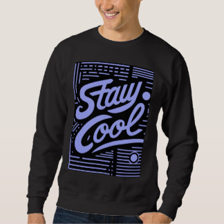 Blijf Koel Retro Script Crewneck Sweatshirt