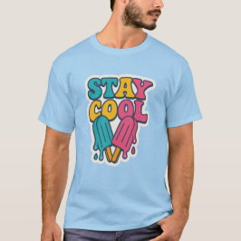 Blijf Koel – Retro Zomer Ijslolly T-shirt