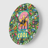 Blijf Koel Ster – Retro Pop Art Klok (Hoek)