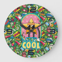 Blijf Koel Ster – Retro Pop Art Klok