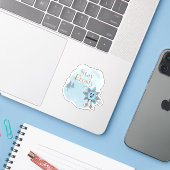 Blijf Koel Sticker (Laptop met iPhone)