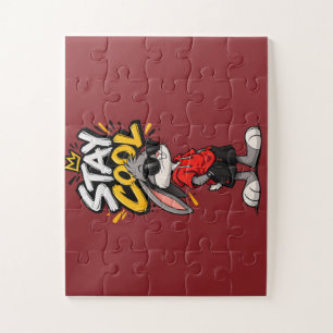 Blijf Koel Street Style Konijn Grafisch – Grappige Legpuzzel