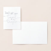 BLIJF KOEL Vakantie Kaart Zilver (Display)