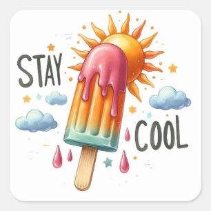 Blijf koele zomerse Stickers