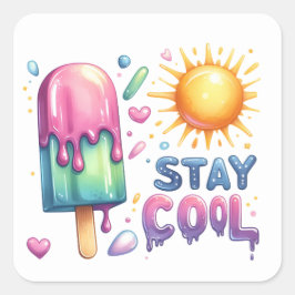 Blijf koele zomerse Stickers