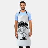 Blijf koken in de vrije wereld schort (Gedragen)