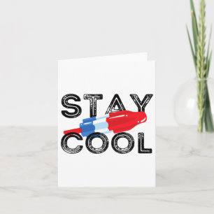 Blijf kool Pop rood wit en blauw S Kaart