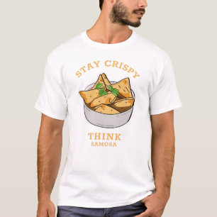 Blijf krokant, denk Samosa T-shirt