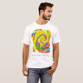 Blijf kunst en ambachten maken Digitale Tie Dye T-shirt (Voorkant volledig)
