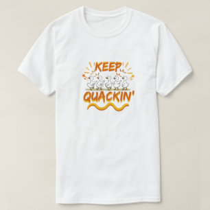 Blijf Kwakend (Dansen) Grappige Eenden Punt T-shirt