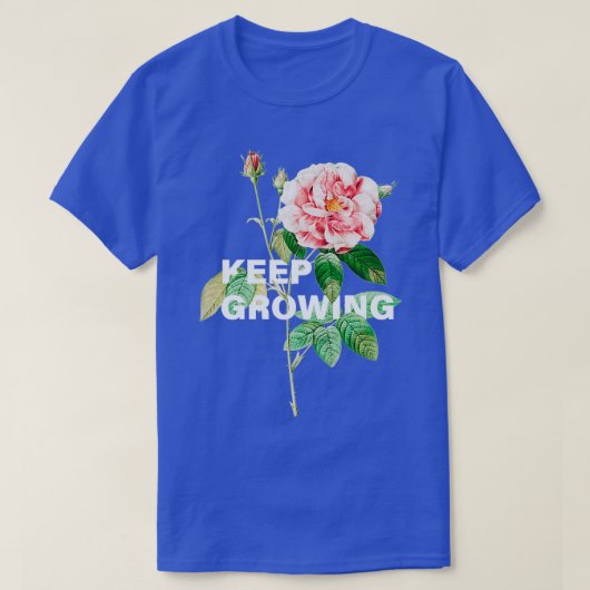 Blijf kweekbloemen verkinkten t-shirt (Design voorkant)
