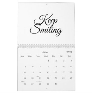 Blijf lachen, doe alsof het niet maandag is kalender