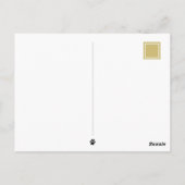 Blijf lachen Schattige Mona Lisa Cat Custom Briefkaart (Achterkant)