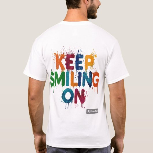Blijf lachen t-shirt (Achterkant)