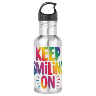 Blijf lachen waterfles 