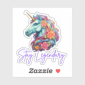 Blijf legendarische regenboog eenhoorn Sticker (Vel)