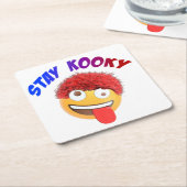 Blijf lekker kartonnen onderzetters (Schuin)