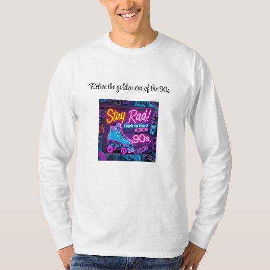 Blijf lezen: jaren 90 retro stijl t-shirt (Voorkant)