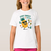 Blijf Lief en Pittig Leuk Ananas Grafisch