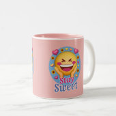 Blijf Lief  Tweekleurige Koffiemok (Voorkant rechts)