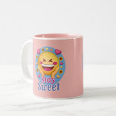 Blijf Lief  Tweekleurige Koffiemok (Voorkant links)