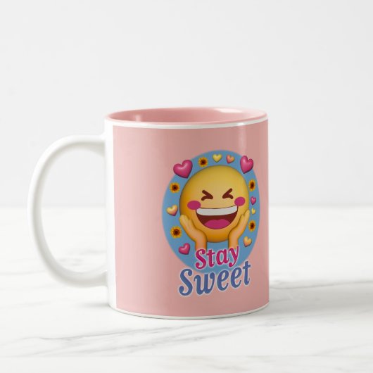 Blijf Lief  Tweekleurige Koffiemok (Links)