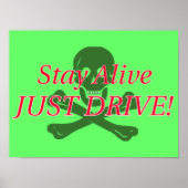 Blijf live afdrukken poster (Voorkant)