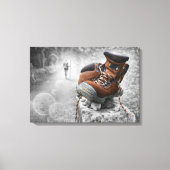 Blijf lopen canvas afdruk (Voorkant)