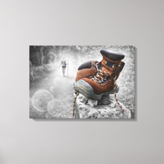 Blijf lopen canvas afdruk (Voorkant)