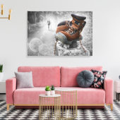 Blijf lopen canvas afdruk (Insitu (Woonkamer))