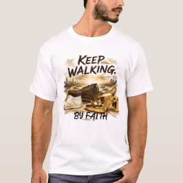 Blijf lopen – in geloof t-shirt