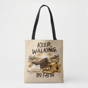 Blijf Lopen – In GeLOOF Tote Bag