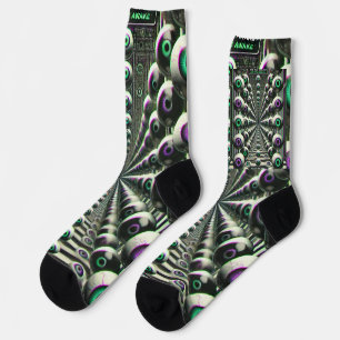 🧦 "Blijf lopen" Weirdcore Sokken 🧦