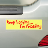 Blijf maar afwachten... ik laad opnieuw. bumpersticker (Op auto)