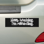 Blijf maar ophangen. Ik laad opnieuw. Bumpersticker (Op auto)