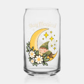 Blijf Magisch Kabouter op Halve Maan Blikvorm Glas (Voorkant)
