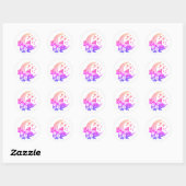 Blijf Magisch Kabouter op Halve Maan Ronde Sticker (Vel)