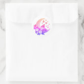 Blijf Magisch Kabouter op Halve Maan Ronde Sticker (Tas)