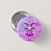 Blijf magisch ronde button 3,2 cm (Voorkant /achterkant)