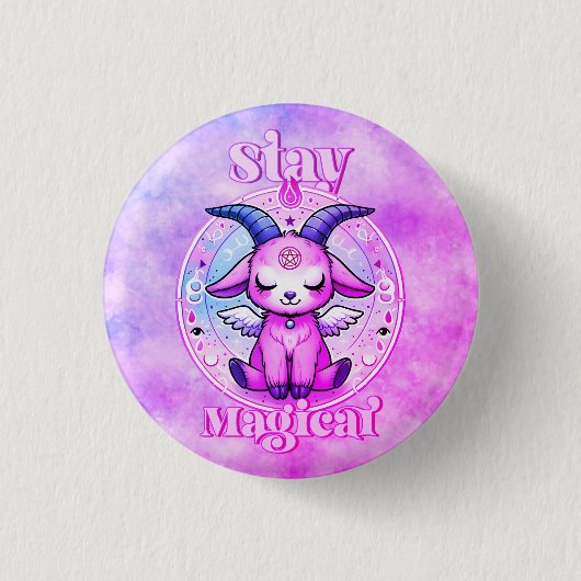 Blijf magisch ronde button 3,2 cm (Voorkant)