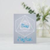 "Blijf Magisch" Sacred Geometry Briefkaart (Staand voorkant)