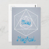 "Blijf Magisch" Sacred Geometry Briefkaart (Voorkant / Achterkant)