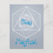 "Blijf Magisch" Sacred Geometry Briefkaart (Voorkant)