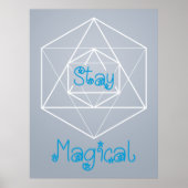 "Blijf Magisch" Sacred Geometry Poster (Voorkant)