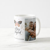 "Blijf Magisch" Vlinder Fotomok Koffiemok (Voorkant rechts)
