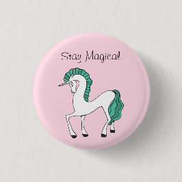 Blijf Magische Unicorn Button