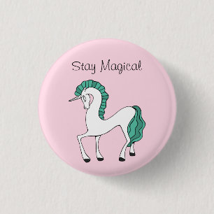 Blijf Magische Unicorn Button