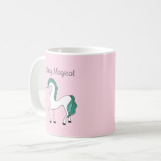 Blijf Magische Unicorn Mok (Voorkant links)