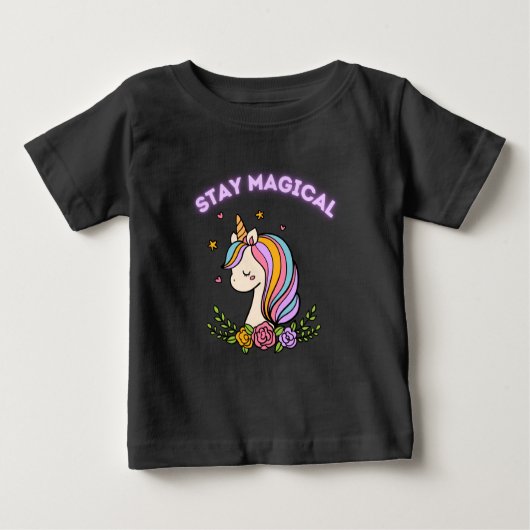 Blijf Magische Unicorn T-Shirt (Voorkant)
