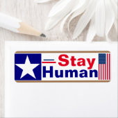 Blijf menselijk etiket (Insitu)